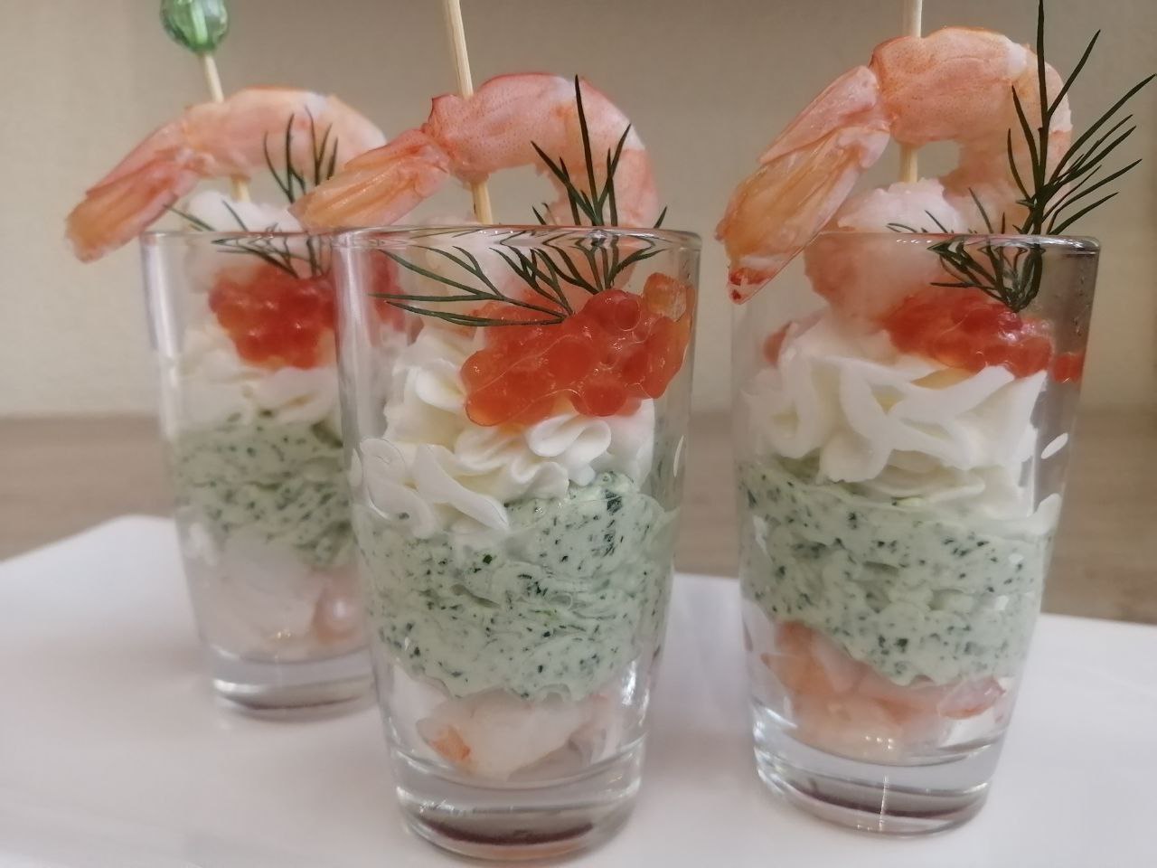 Фуршетный шот с креветкой «Ариэль»